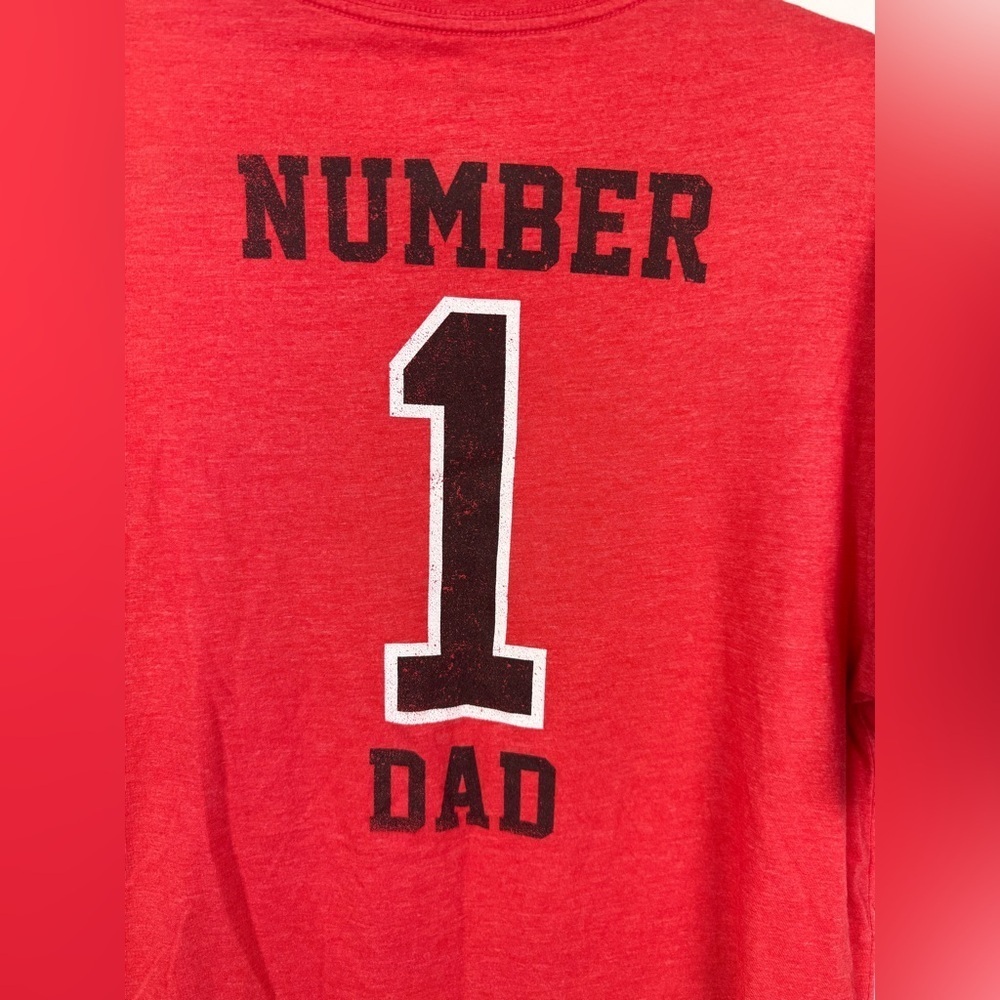 Fanatics San Francisco 49er’s Men's red Number 1 Dad graphic Tshirt. Size large - Picture 4 of 4